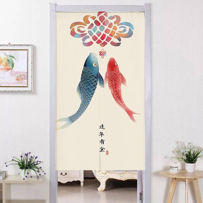 Chinese Door Curtain - Pisces