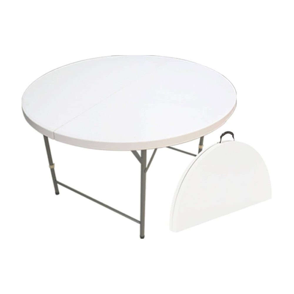 5ft Round Fold-into-half Table