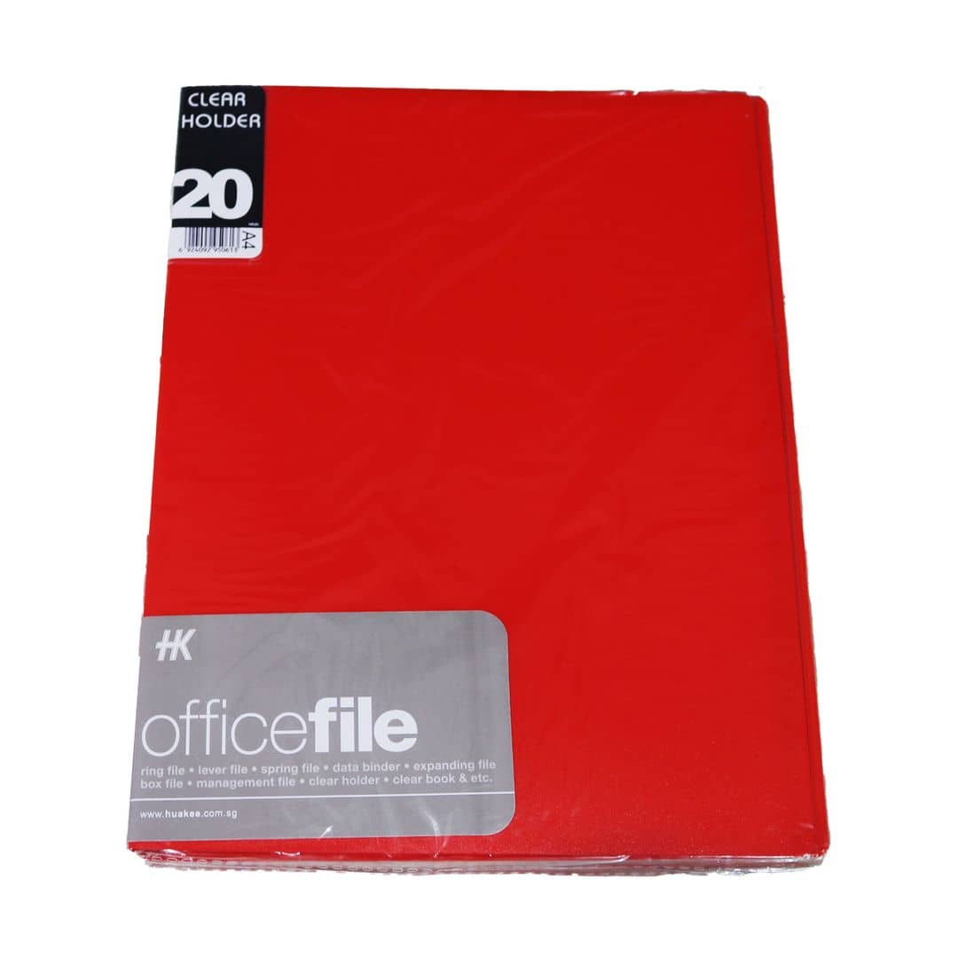 Hua Kee A4 Office File Red