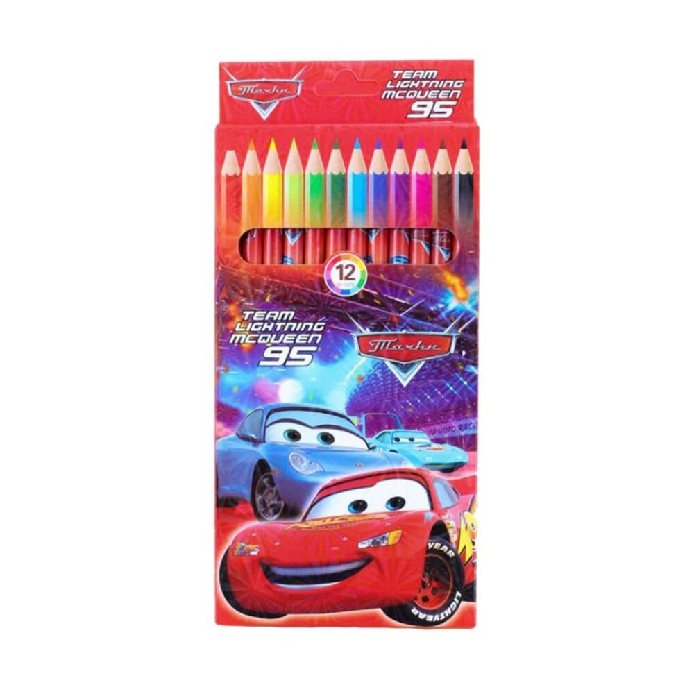 Team Lightning McQueen 95 12 Coloured Pencils