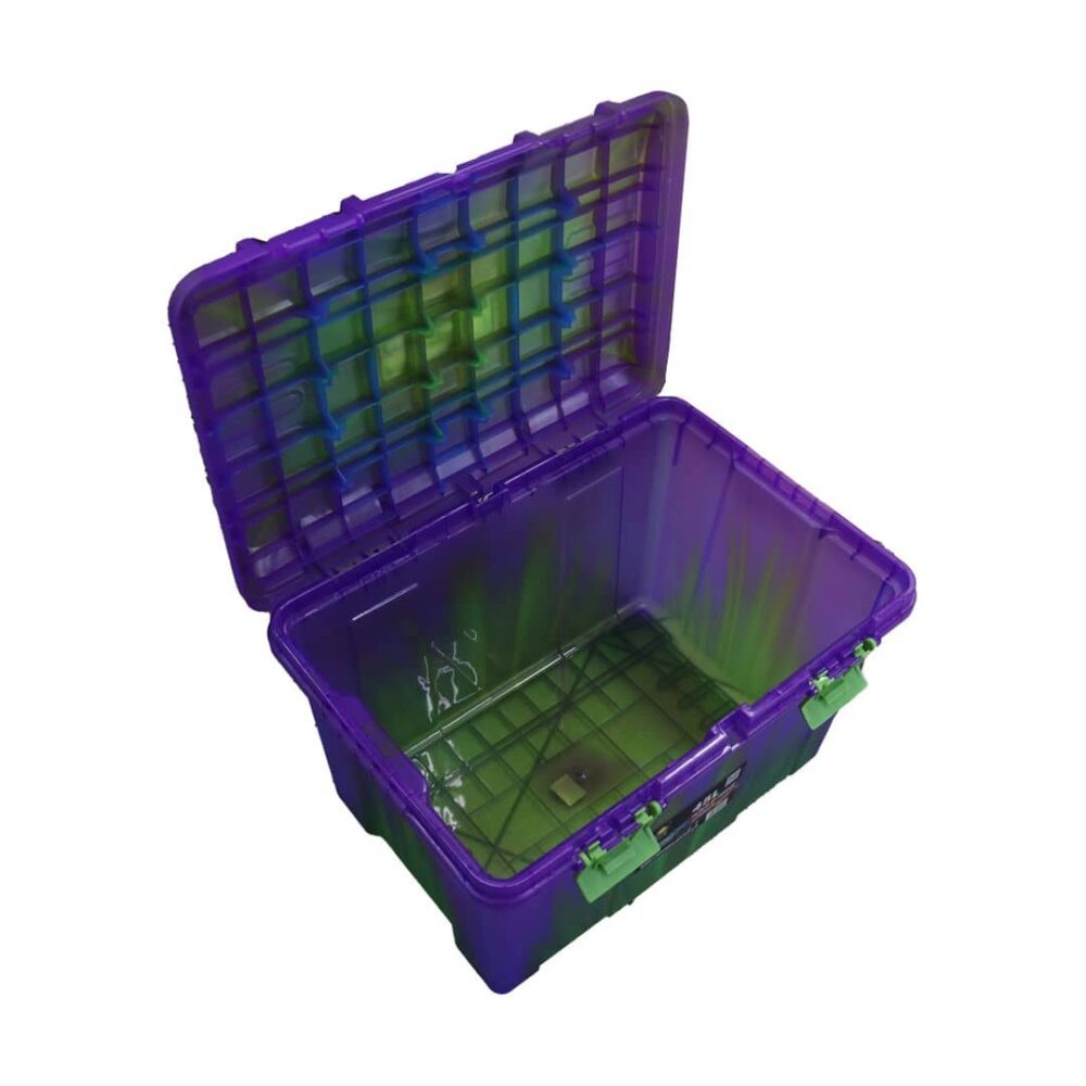 Jianing Double Clamshell Storage Box 45L Purple/Green
