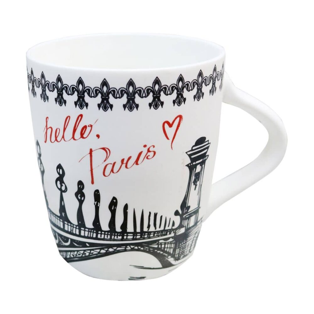 Hello Paris Porcelain Mug