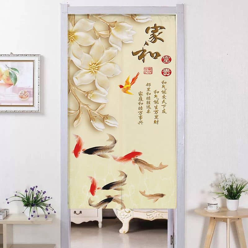 Chinese Door Curtain - Home & Wealth