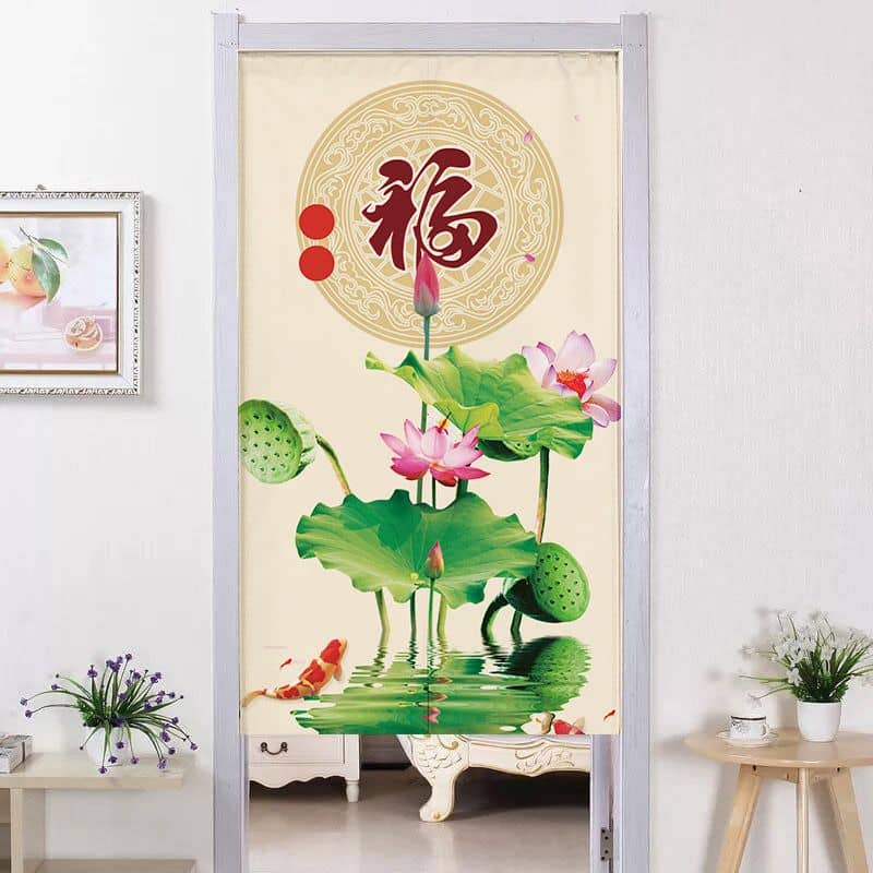 Chinese Door Curtain - Every Year Blessing