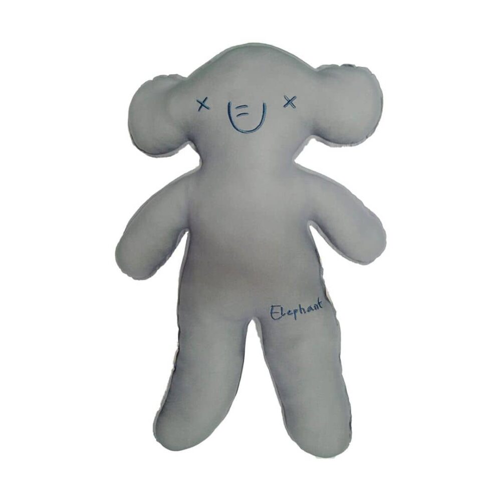 Soft Toy Biscuit Pillow (Elephant)