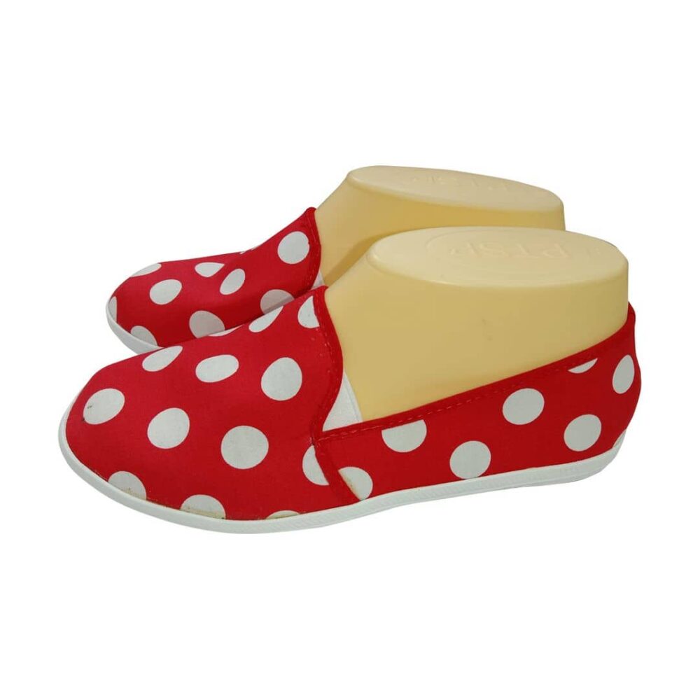 Polka Dot Casual Shoes (Red - White)