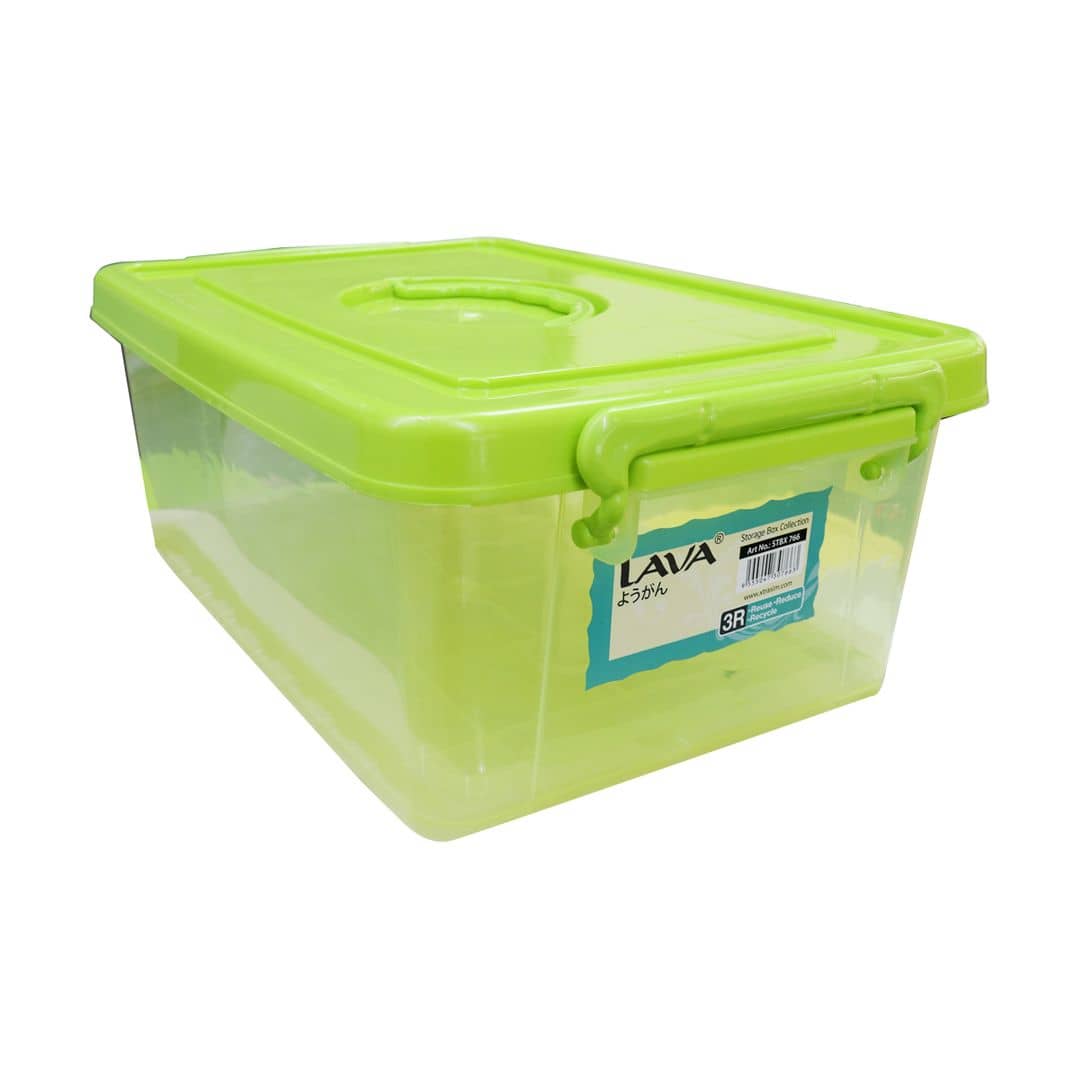 Lava Storage Box 14L Lime Green