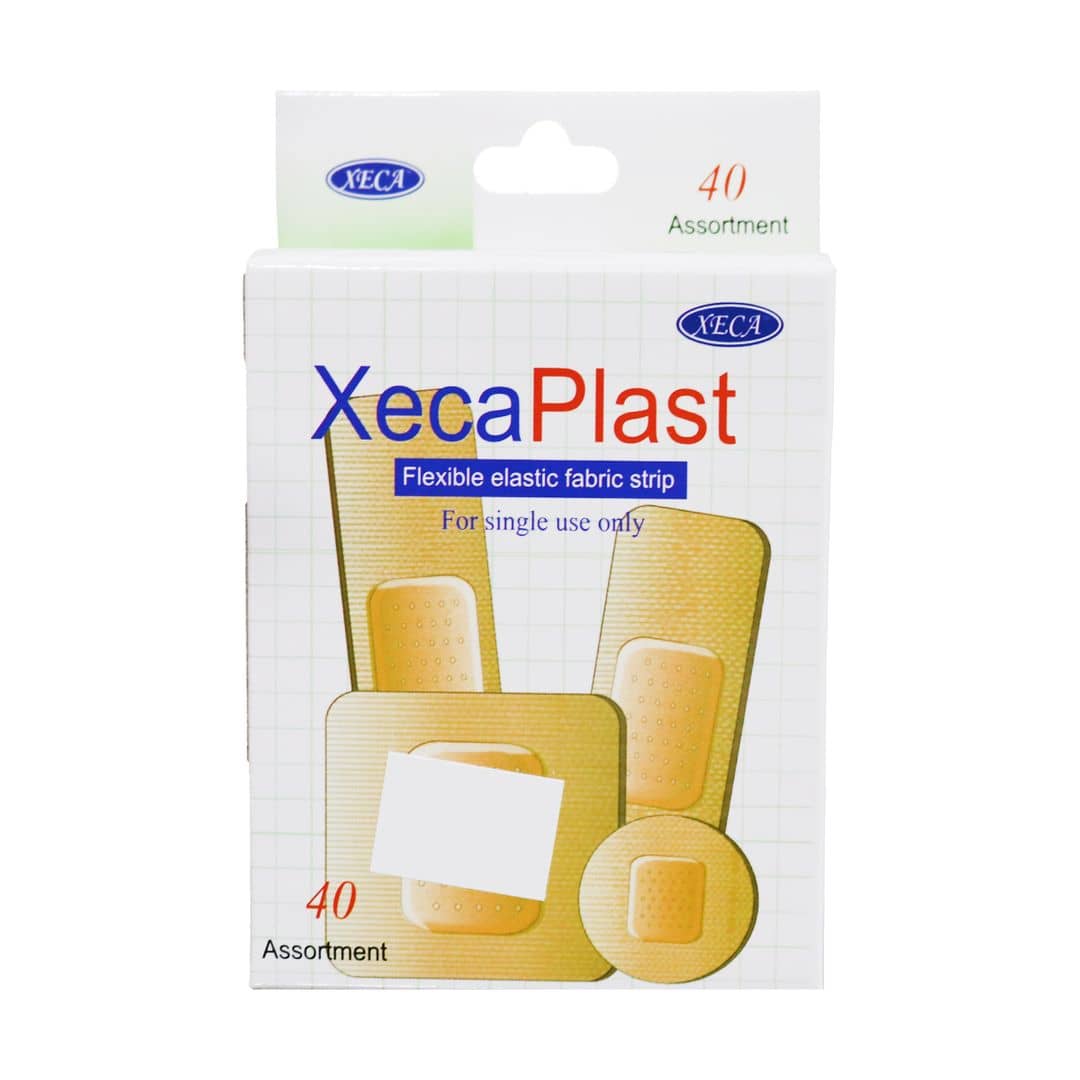 Xeca XecaPlast Flexible Elastic Fabric Strip Plasters 40 strips