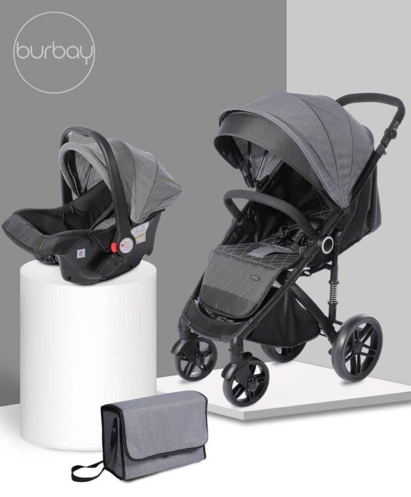 Burbay 2-in-1 Baby Stroller 800C (Dark Grey)