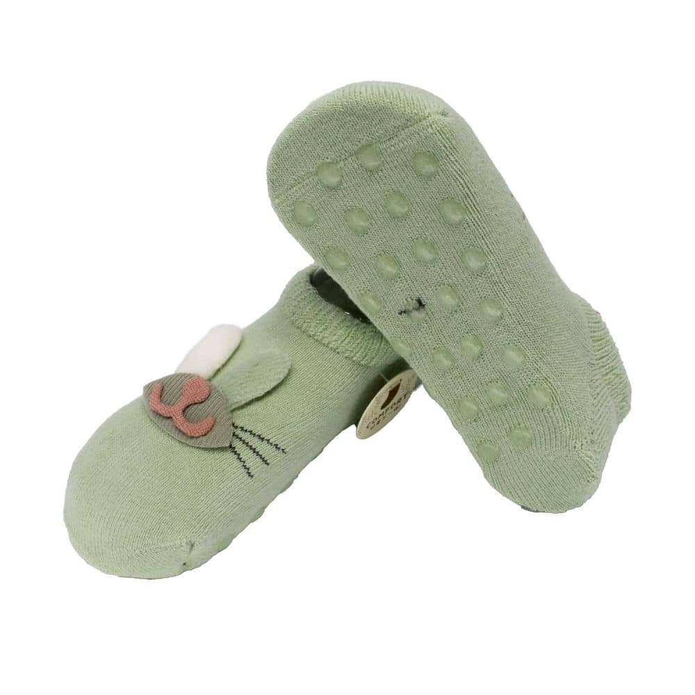 Baby Socks - Bunny (Green)