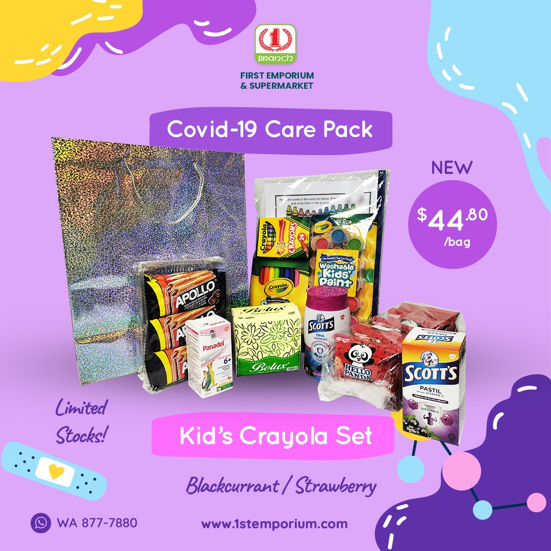 Covid-19 Care Pack Kid's Crayola Set
