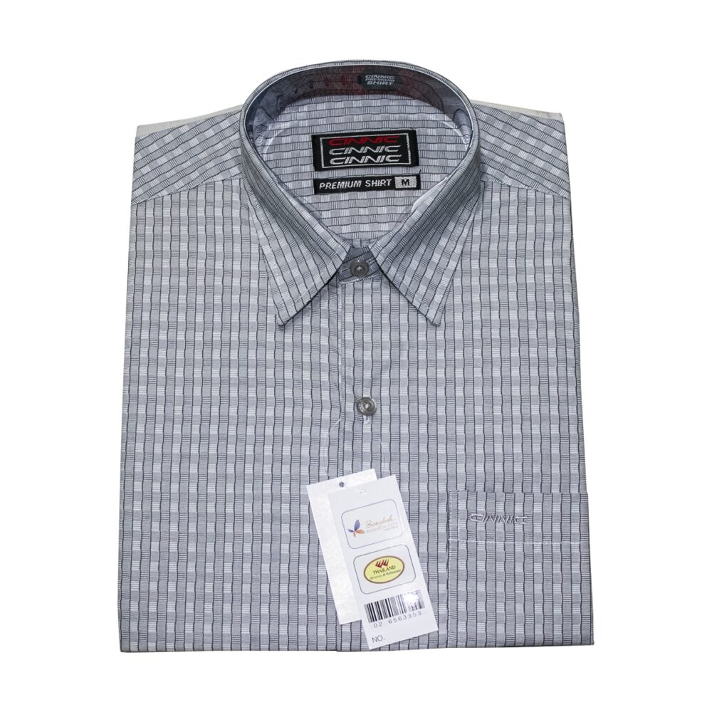 CINNIC Premium Short Sleeve Shirt (Grey)