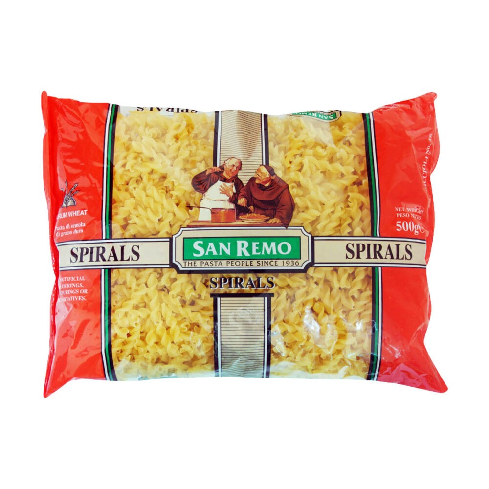 Pasta San Remo Spirals 500g